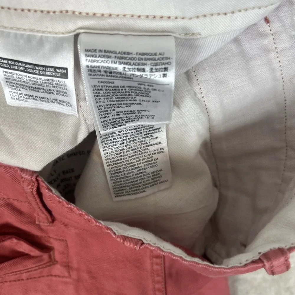 Levi's Shorts Mens 40 Rust‎ Red Cargo Paratrooper White Tab Preppy Casual